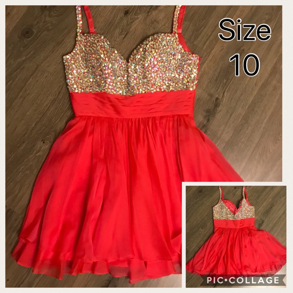 La Femme Pink Cocktail Dress